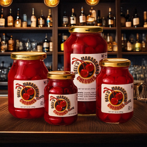 Dell Anna Signature Maraschino Cherries Without Stems